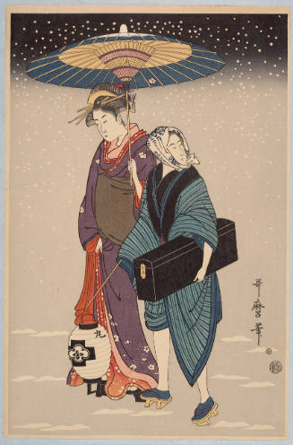 Modern Reproduction of: Couple in Snow