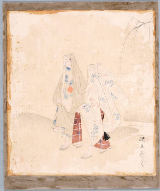 Two Ladies wearing Capes Study