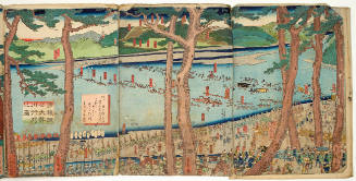 Lord Minamoto Yoritomo's Procession at the Ōi River