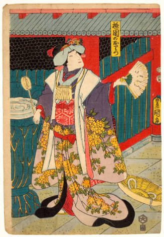 Onoe Kikujirö II as Oritsu at Gion